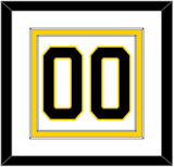 Boston Number (Back) - Home White (1981-1995) - Double Mat 1