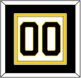 Boston Number (Back) - Home White (1981-1995) - Double Mat 3