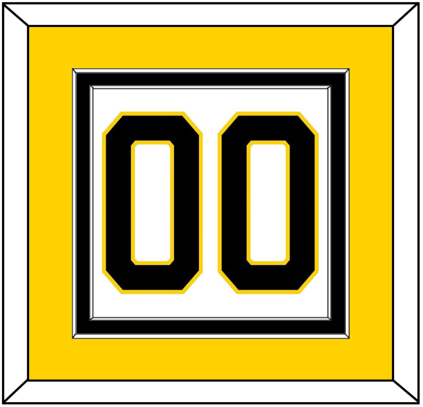 Boston Number (Back) - Home White (1981-1995) - Signature Tier 4