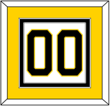 Boston Number (Back) - Home White (1981-1995) - Double Mat 4