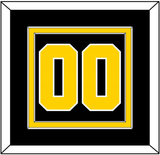 Boston Number (Back) - Road Black (1977-1981) - Double Mat 2