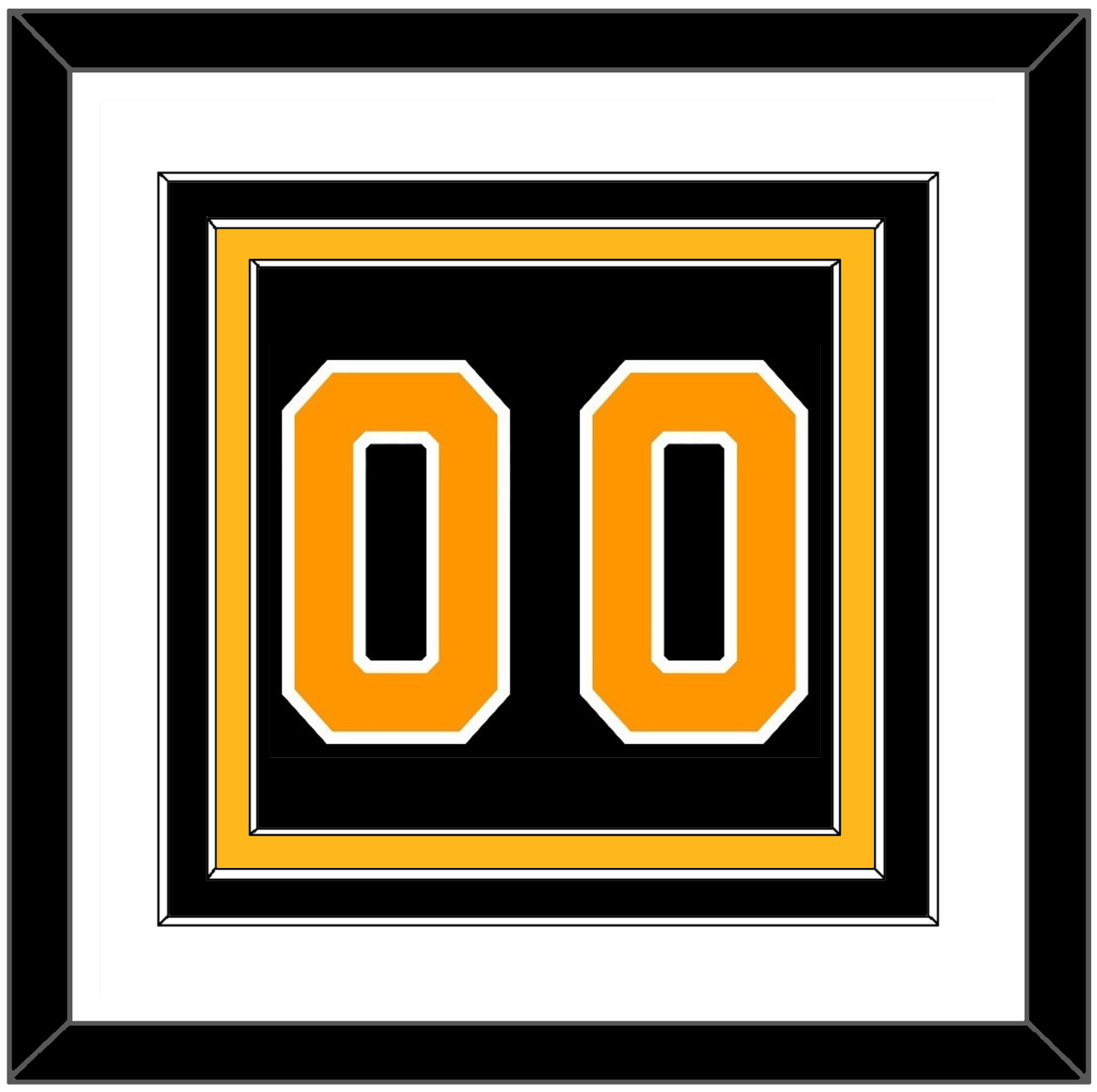 Boston Number (Back) - Home Black - Premier Tier 1
