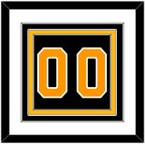 Boston Number (Back) - Home Black - Triple Mat 1