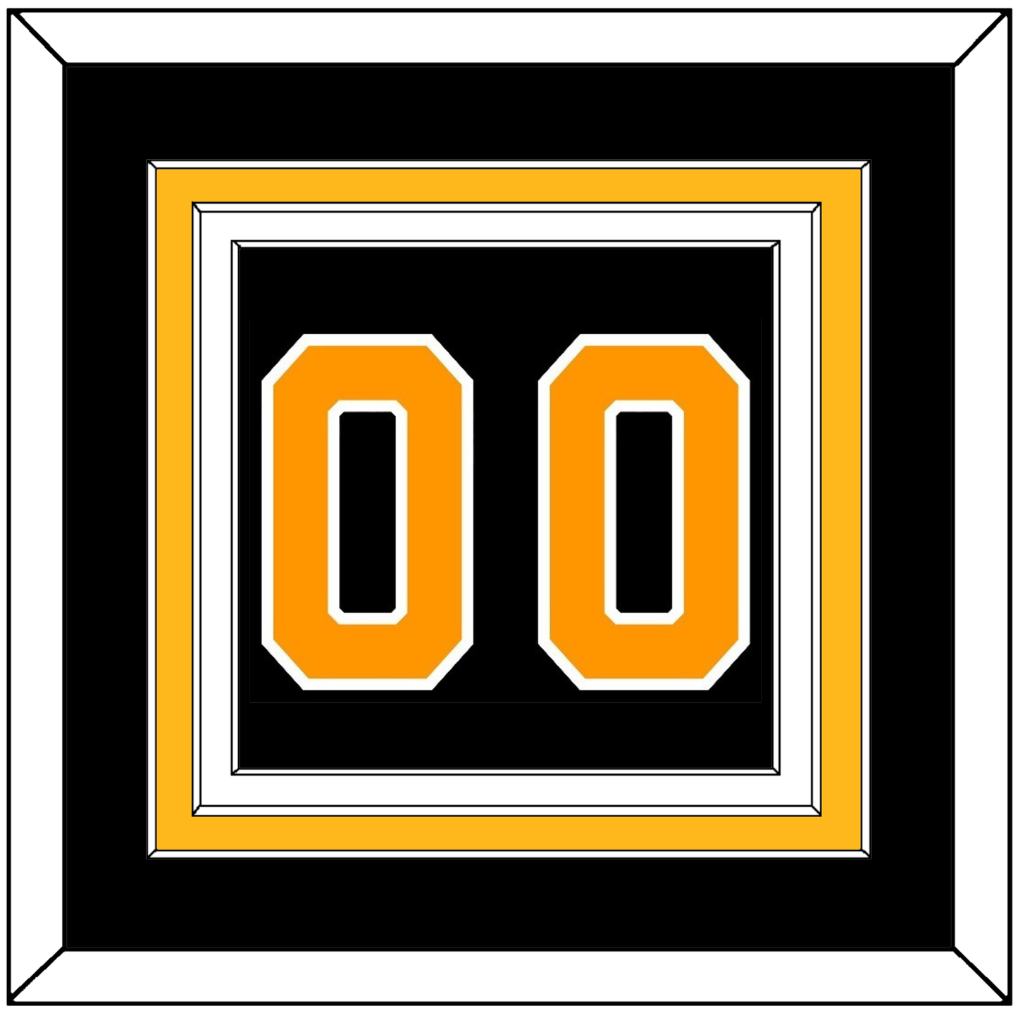 Boston Number (Back) - Home Black - Premier Tier 2