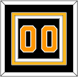 Boston Number (Back) - Home Black - Triple Mat 2