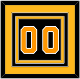 Boston Number (Back) - Home Black - Triple Mat 3