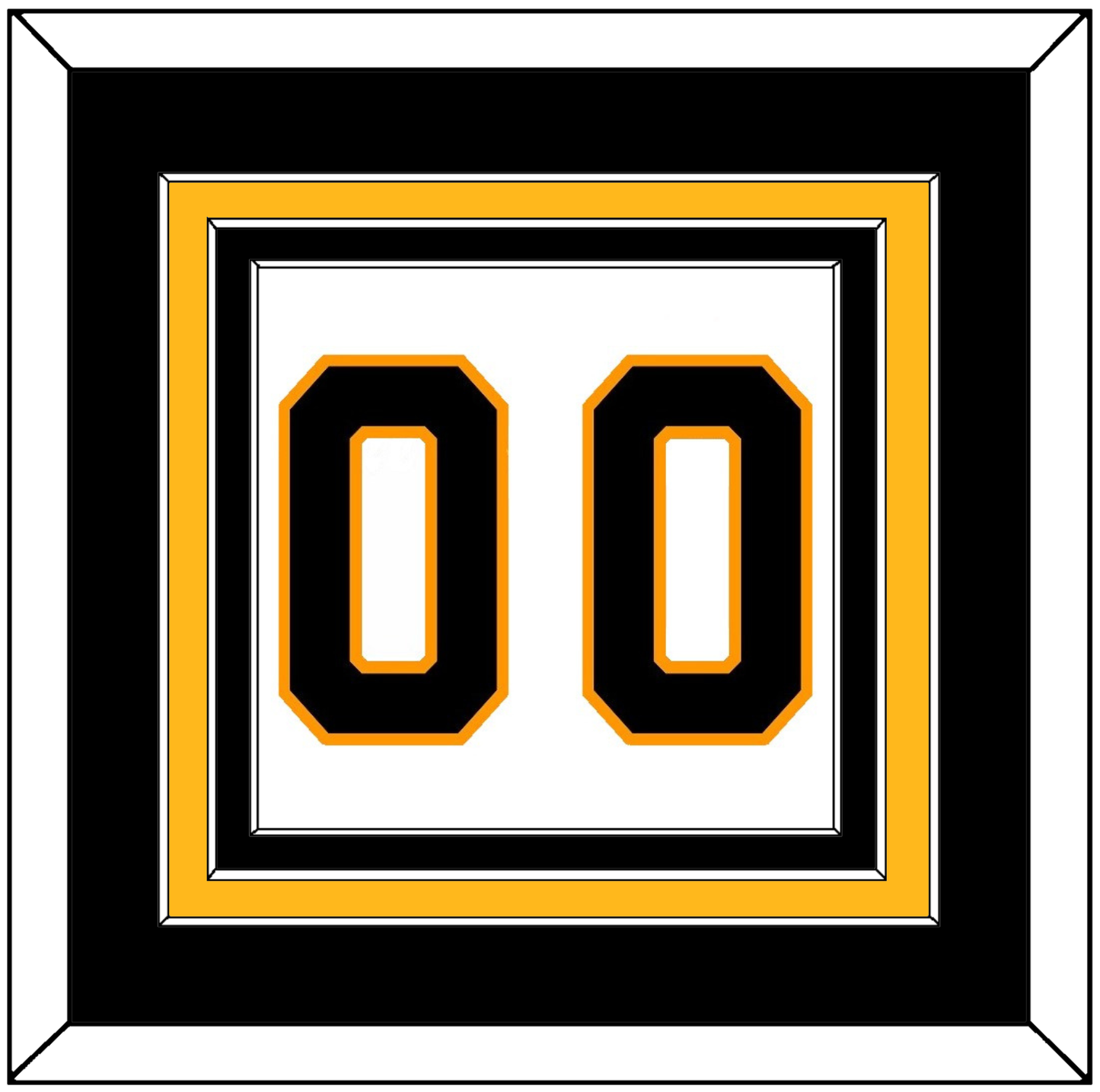Boston Number (Back) - Road White - Premier Tier 2