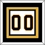 Boston Number (Back) - Road White - Triple Mat 2