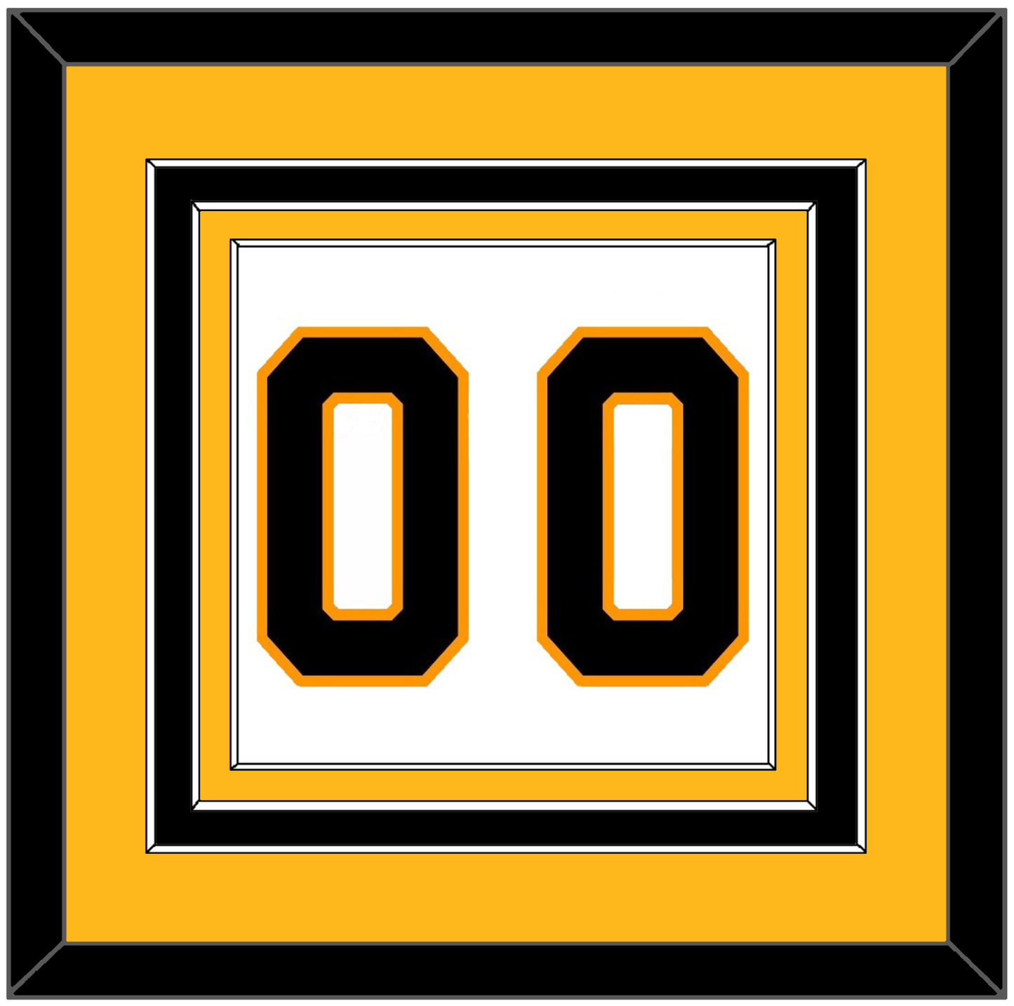 Boston Number (Back) - Road White - Premier Tier 3