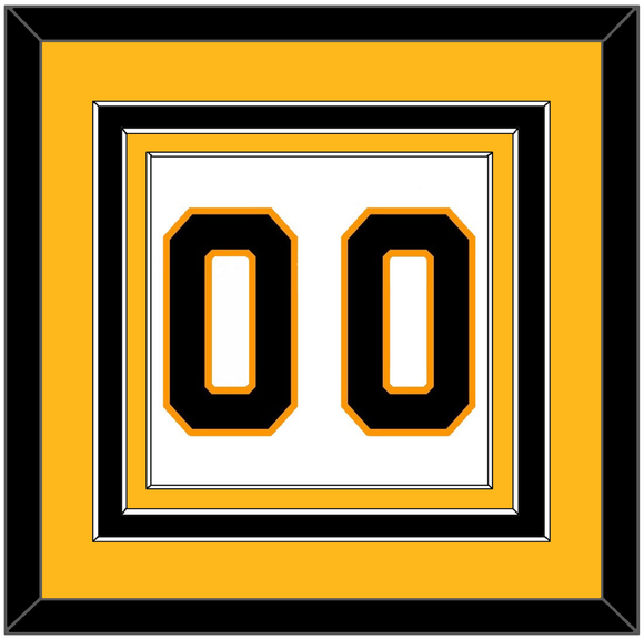 Boston Number (Back) - Road White - Triple Mat 3