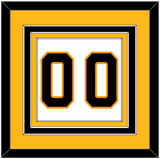 Boston Number (Back) - Road White - Triple Mat 3