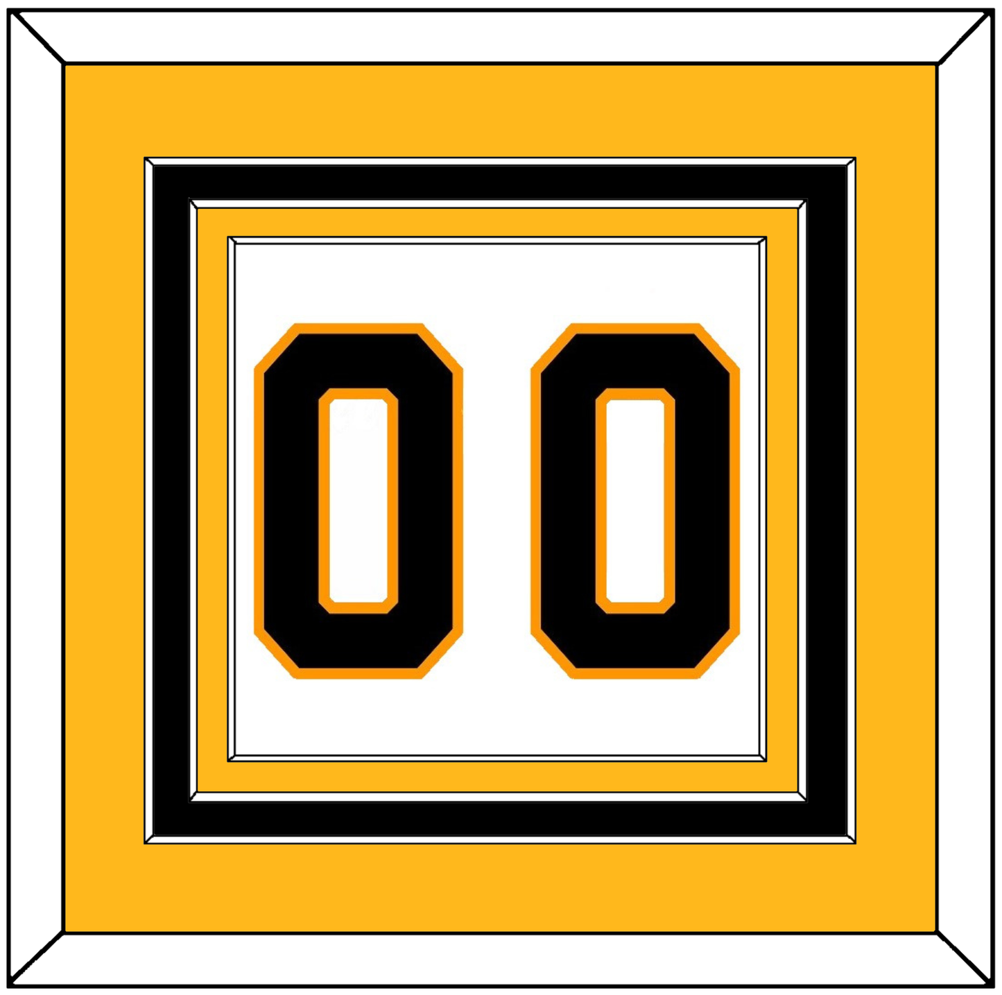 Boston Number (Back) - Road White - Premier Tier 3