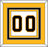 Boston Number (Back) - Road White - Triple Mat 3