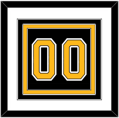 Boston Number (Back) - Home Black (2007-2017) - Premier Tier 1
