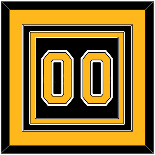 Boston Number (Back) - Home Black (2007-2017) - Premier Tier 3