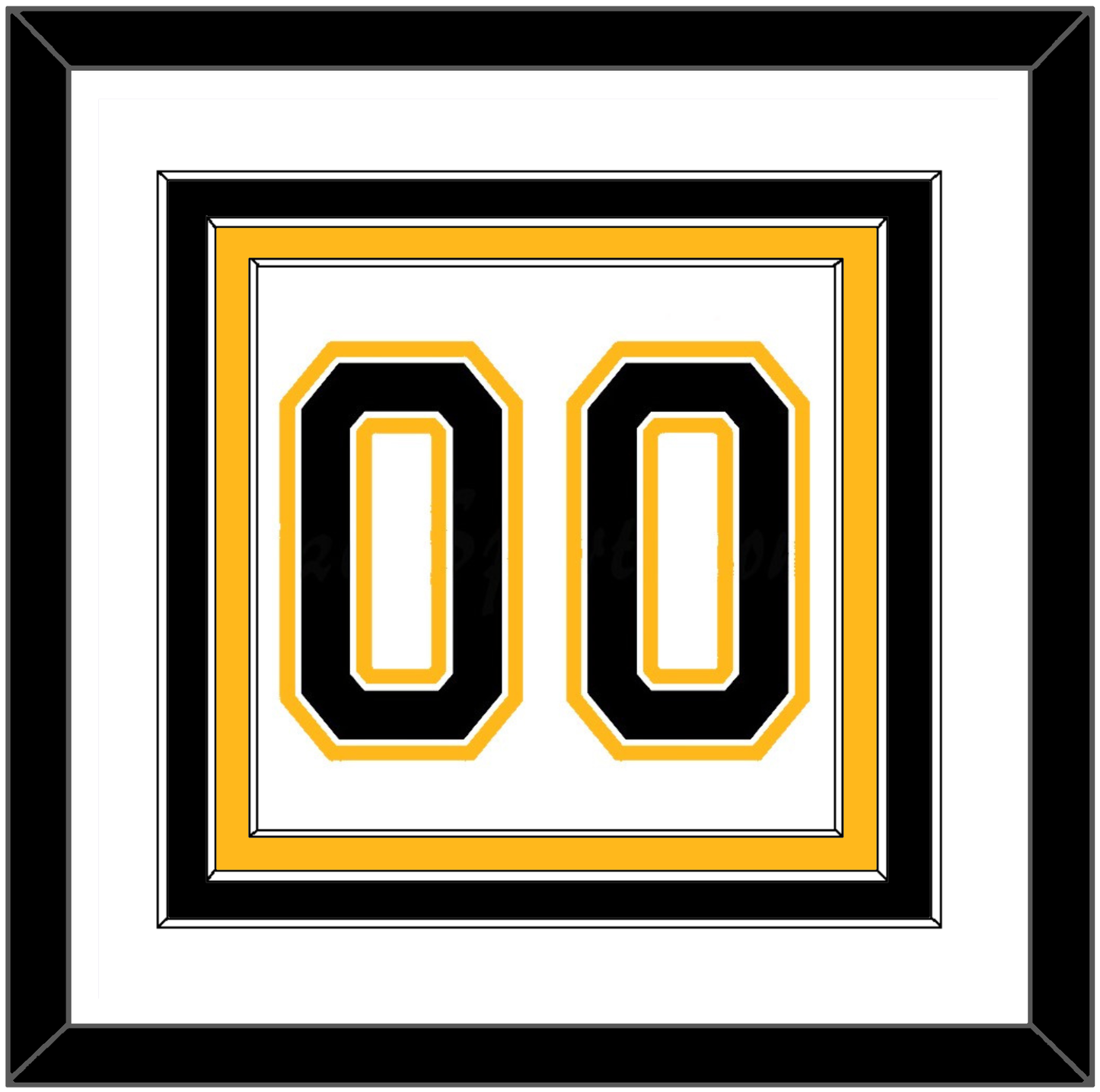 Boston Number (Back) - Road White (2007-2017) - Premier Tier 1