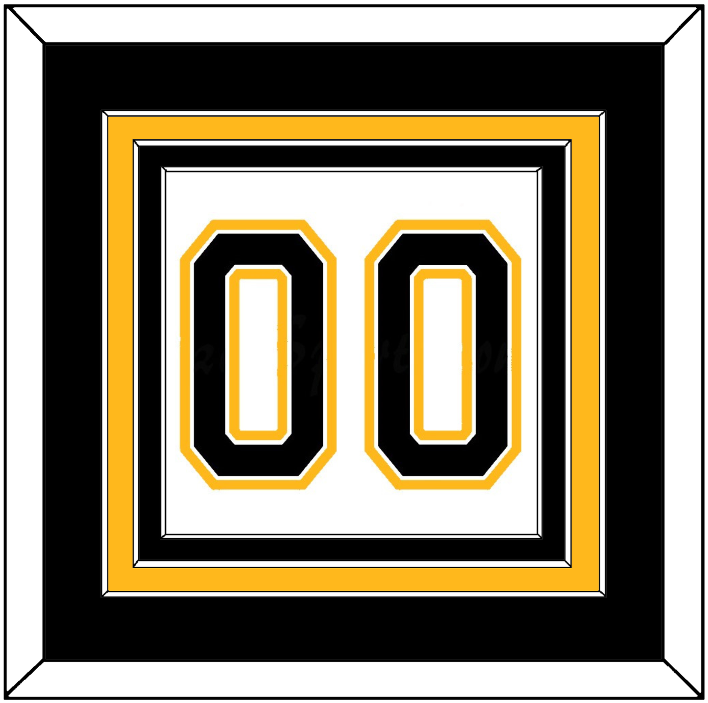 Boston Number (Back) - Road White (2007-2017) - Premier Tier 2