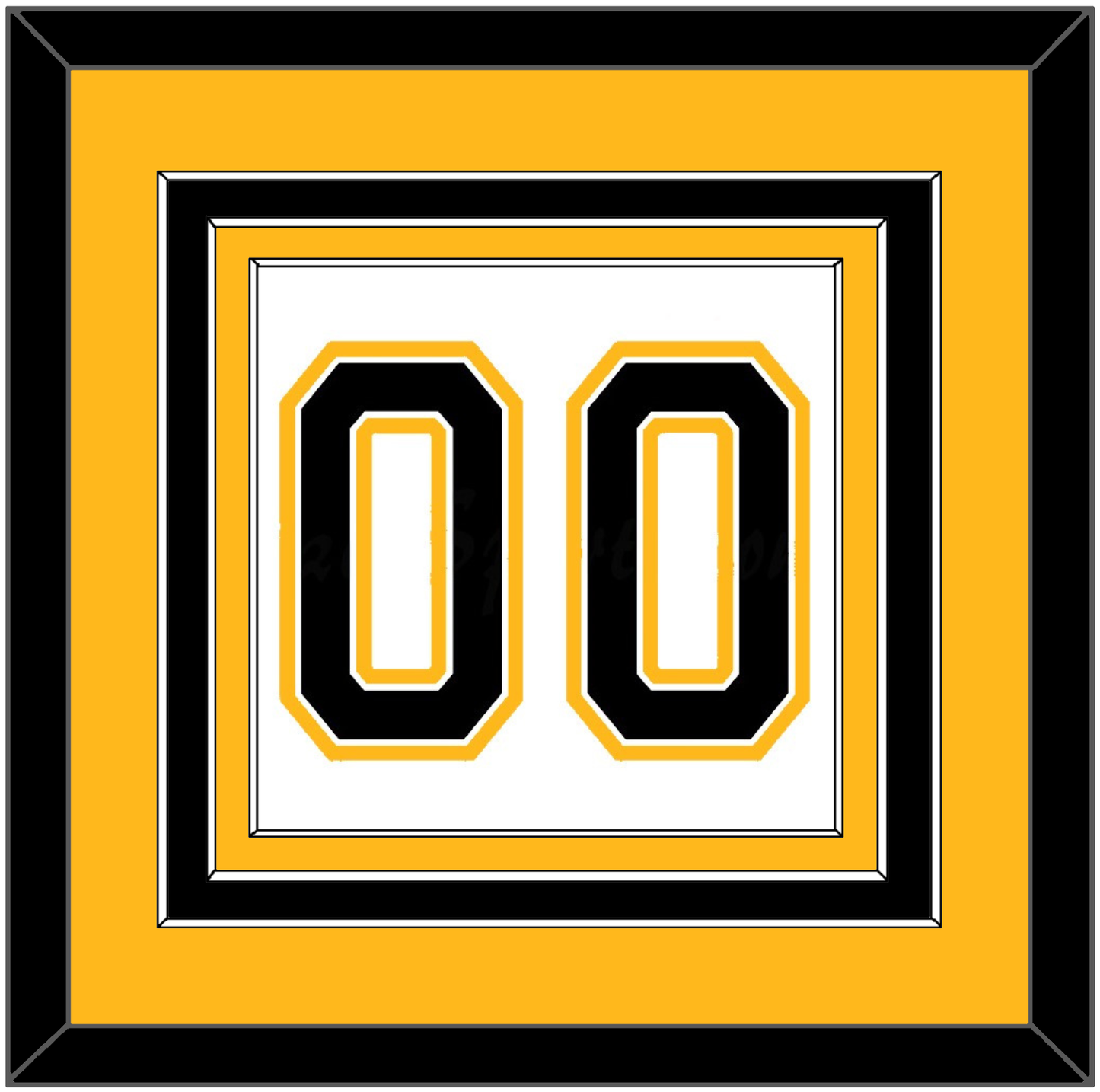 Boston Number (Back) - Road White (2007-2017) - Premier Tier 3