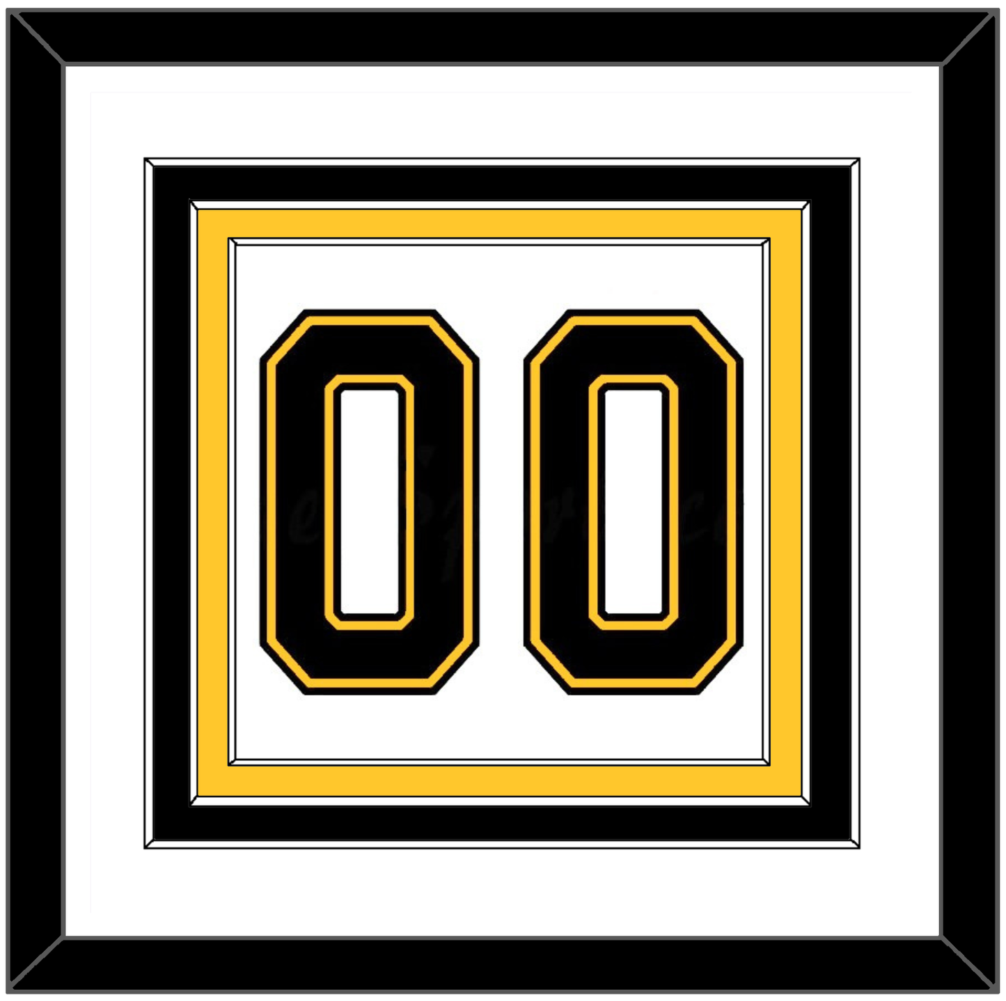Boston Number (Back) - Home/Road White (1995-2007) - Premier Tier 1