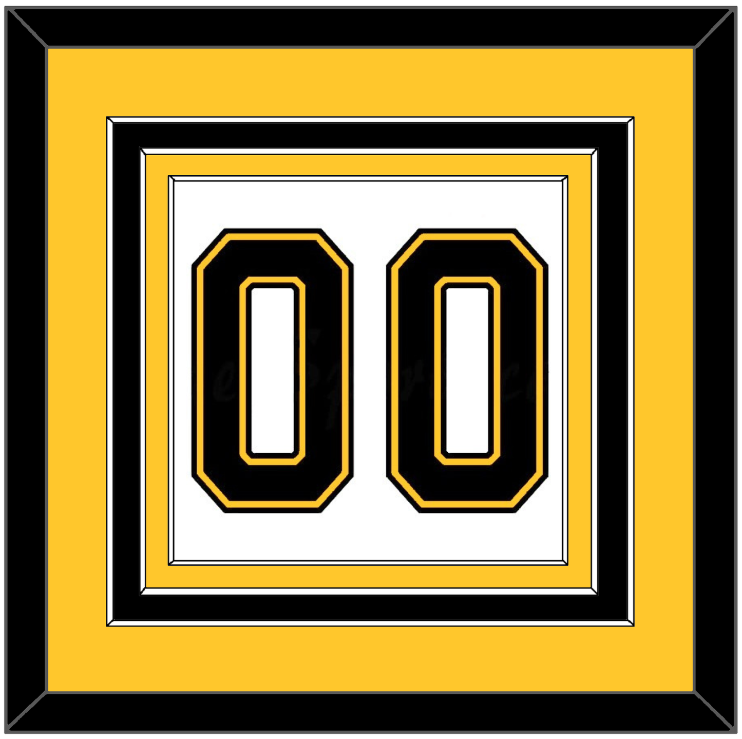Boston Number (Back) - Home/Road White (1995-2007) - Premier Tier 3