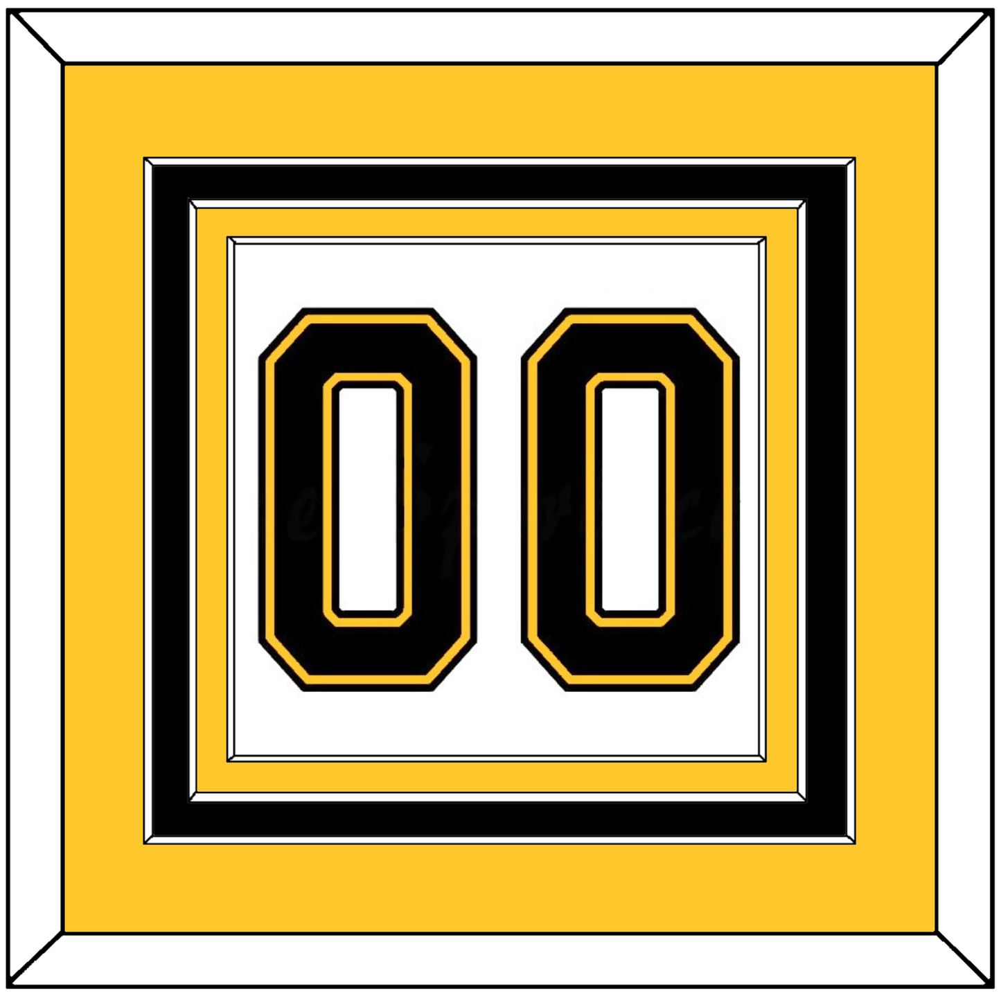 Boston Number (Back) - Home/Road White (1995-2007) - Premier Tier 3