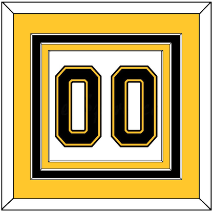 Boston Number (Back) - Home/Road White (1995-2007) - Premier Tier 3