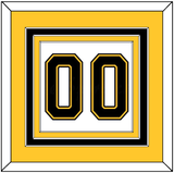 Boston Number (Back) - Home/Road White (1995-2007) - Triple Mat 3