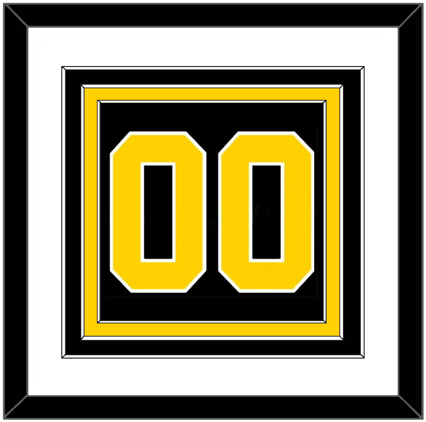 Boston Number (Back) - Road Black (1981-1995) - Premier Tier 1