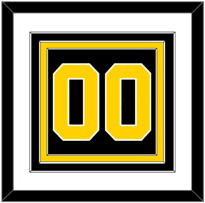 Boston Number (Back) - Road Black (1981-1995) - Premier Tier 1