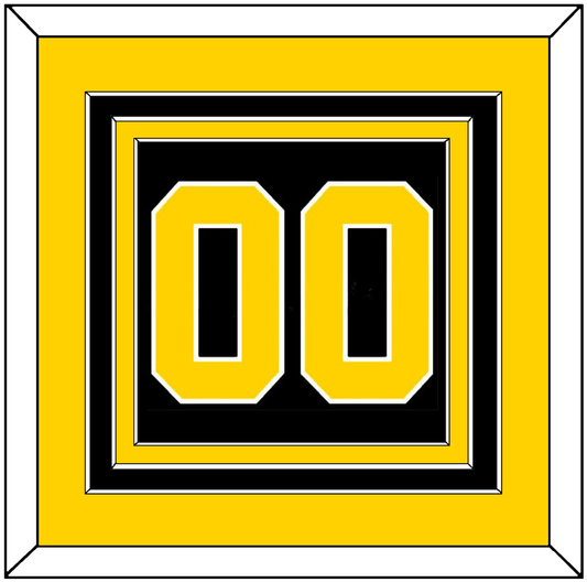Boston Number (Back) - Road Black (1981-1995) - Premier Tier 3