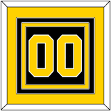 Boston Number (Back) - Road Black (1981-1995) - Triple Mat 3