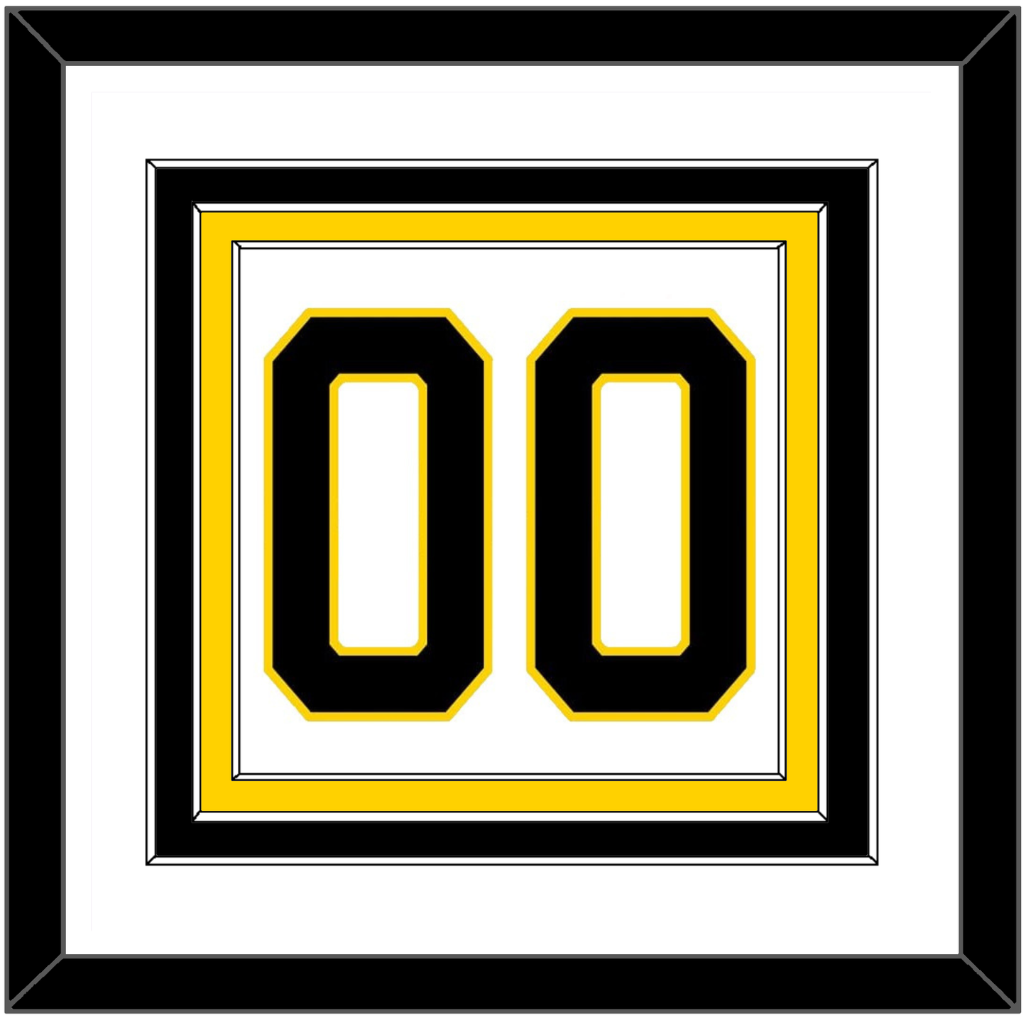 Boston Number (Back) - Home White (1981-1995) - Premier Tier 1
