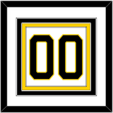 Boston Number (Back) - Home White (1981-1995) - Triple Mat 1