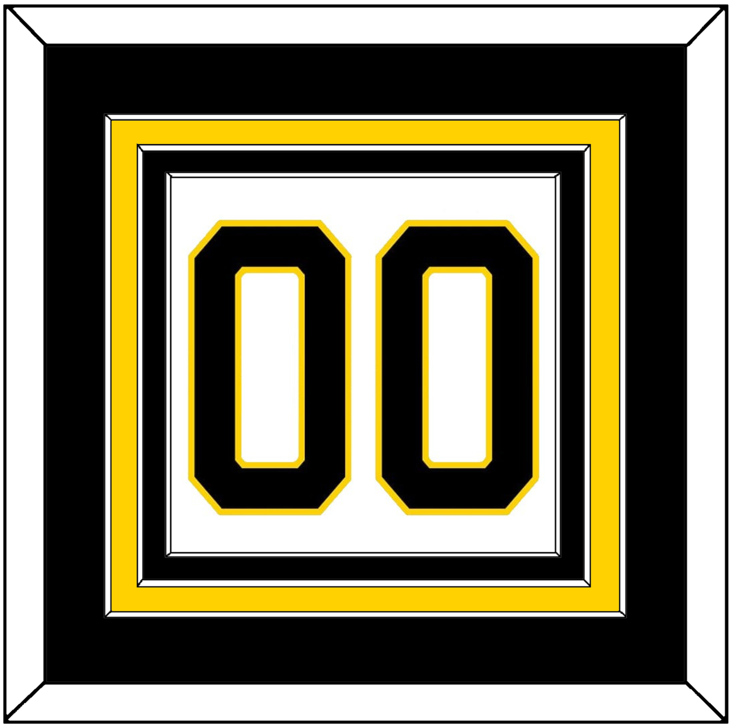 Boston Number (Back) - Home White (1981-1995) - Premier Tier 2
