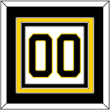 Boston Number (Back) - Home White (1981-1995) - Triple Mat 2