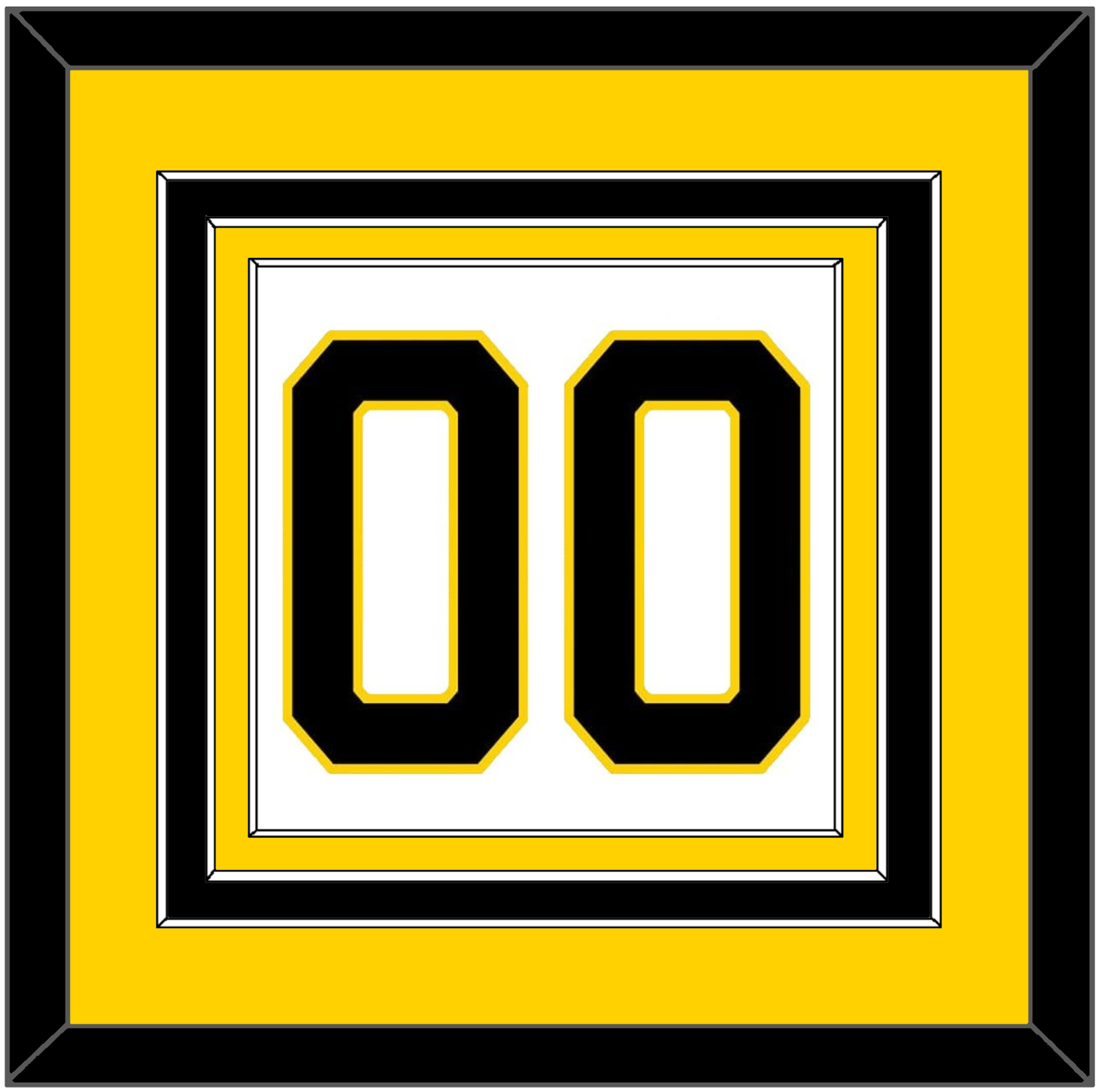 Boston Number (Back) - Home White (1981-1995) - Premier Tier 3