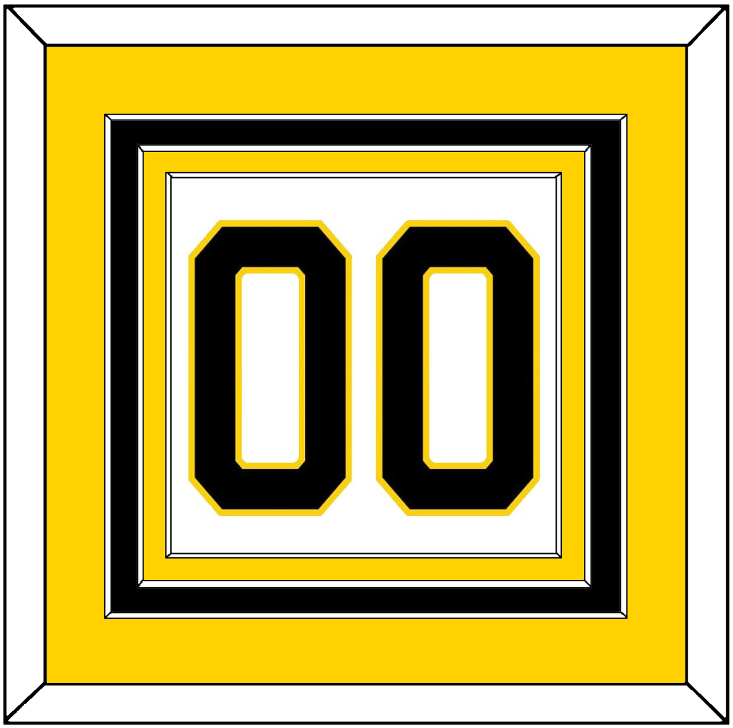 Boston Number (Back) - Home White (1981-1995) - Premier Tier 3