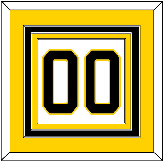 Boston Number (Back) - Home White (1981-1995) - Premier Tier 3
