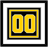 Boston Number (Back) - Road Black (1977-1981) - Triple Mat 1