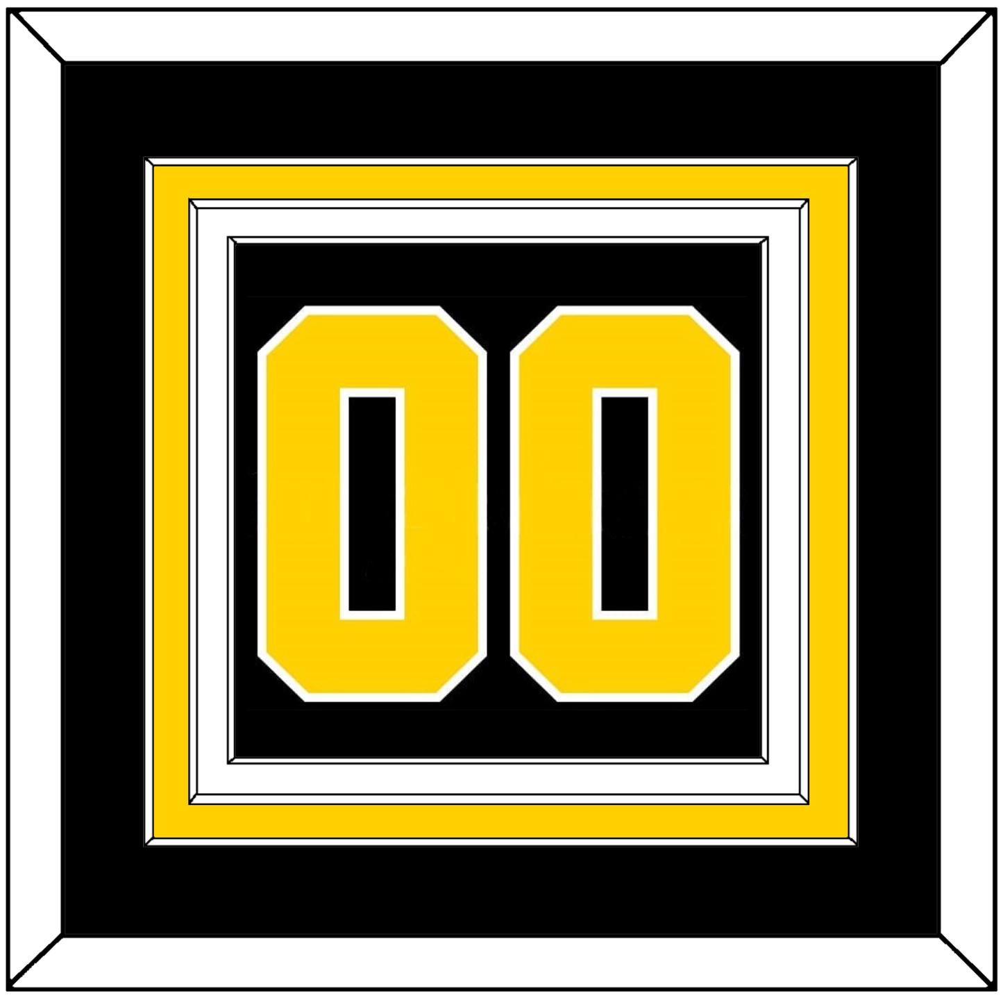 Boston Number (Back) - Road Black (1977-1981) - Premier Tier 2