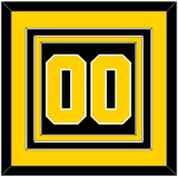 Boston Number (Back) - Road Black (1977-1981) - Triple Mat 3