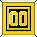 Boston Number (Back) - Road Black (1977-1981) - Triple Mat 3