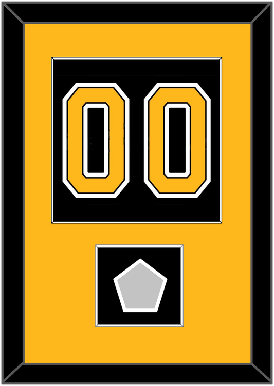 Boston Number (Back) With Stanley Cup Finals Patch - Home Black (2007-2017) - Essential Tier 2
