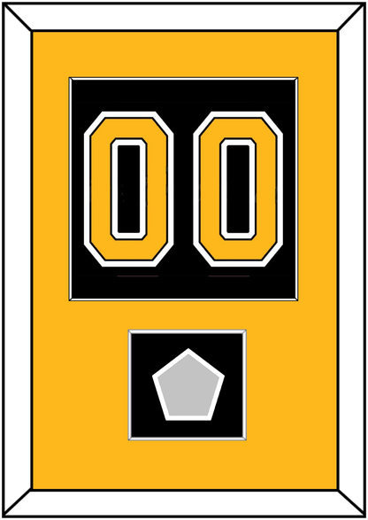 Boston Number (Back) With Stanley Cup Finals Patch - Home Black (2007-2017) - Essential Tier 2