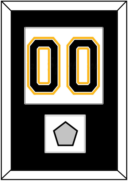 Boston Number (Back) With Stanley Cup Finals Patch - Road White (2007-2017) - Essential Tier 1