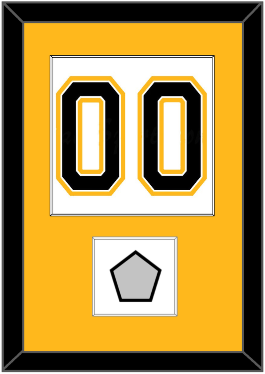 Boston Number (Back) With Stanley Cup Finals Patch - Road White (2007-2017) - Essential Tier 2