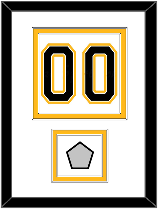 Boston Number (Back) With Stanley Cup Finals Patch - Road White (2007-2017) - Signature Tier 1