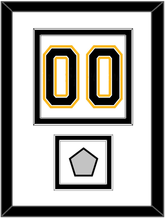 Boston Number (Back) With Stanley Cup Finals Patch - Road White (2007-2017) - Signature Tier 2