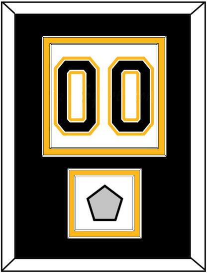 Boston Number (Back) With Stanley Cup Finals Patch - Road White (2007-2017) - Signature Tier 3