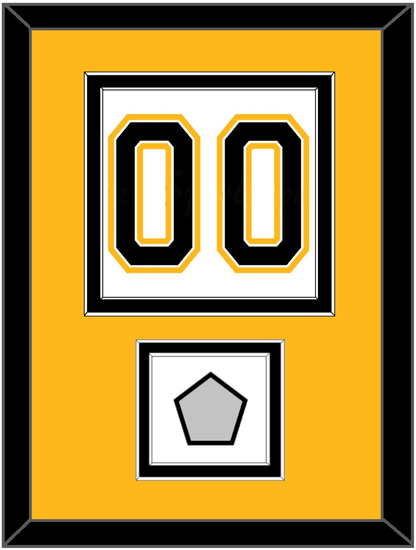 Boston Number (Back) With Stanley Cup Finals Patch - Road White (2007-2017) - Signature Tier 4